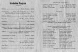 Class of 1952 graduation program