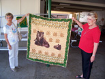 Quilt made by Bev Baker Williams ('57) was the most wanted raffle prize