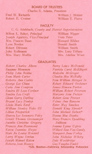 Class of 1960 Graduation Program list of names