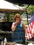 Norma Sandlin delivers a tribute to her late father, Jim Turner