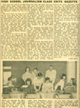 1955-56 MCHS Sluice staff works at Gazette